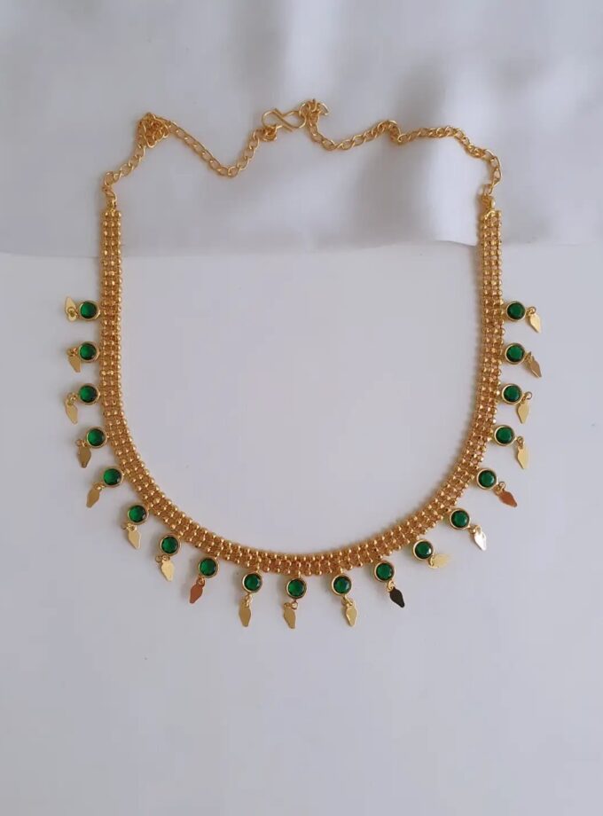 ELAKKATHAALI MICRO PLATED CRISTAL-A4061 GREEN
