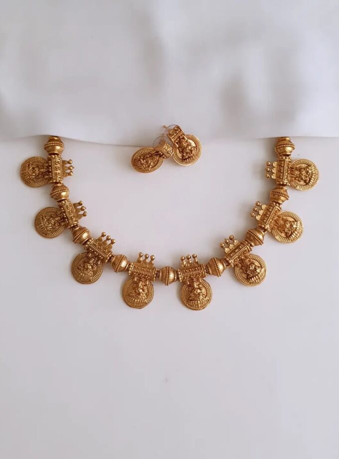 NECKLACE COIN LAKSHMI-A4077