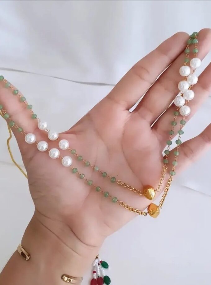 NECKLACE LAYER PEARL-A4118
