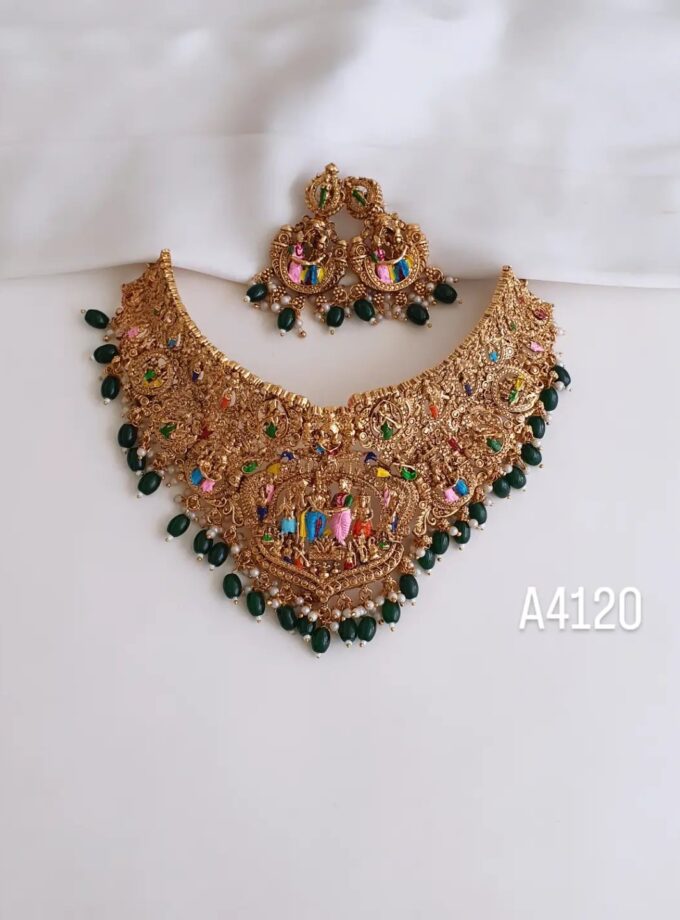 WEDDING CHOKER MEENAKARI-A4120
