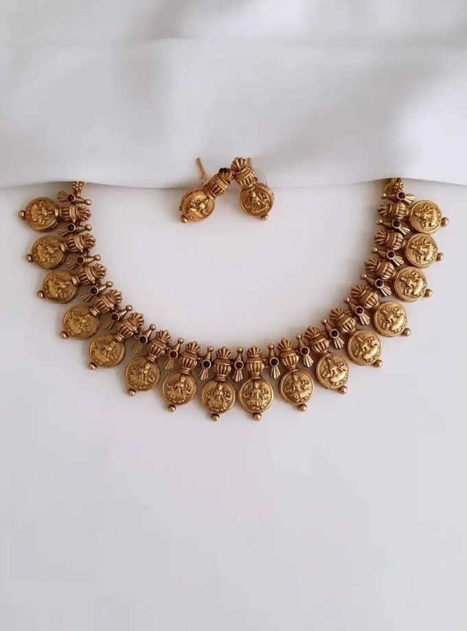 NECKLACE COIN-A4029 MULTI
