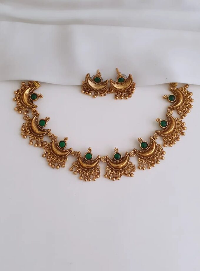 NECKLACE DEEPAM-A4169 GREEN