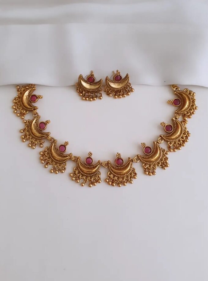 NECKLACE DEEPAM-A4169 RUBY