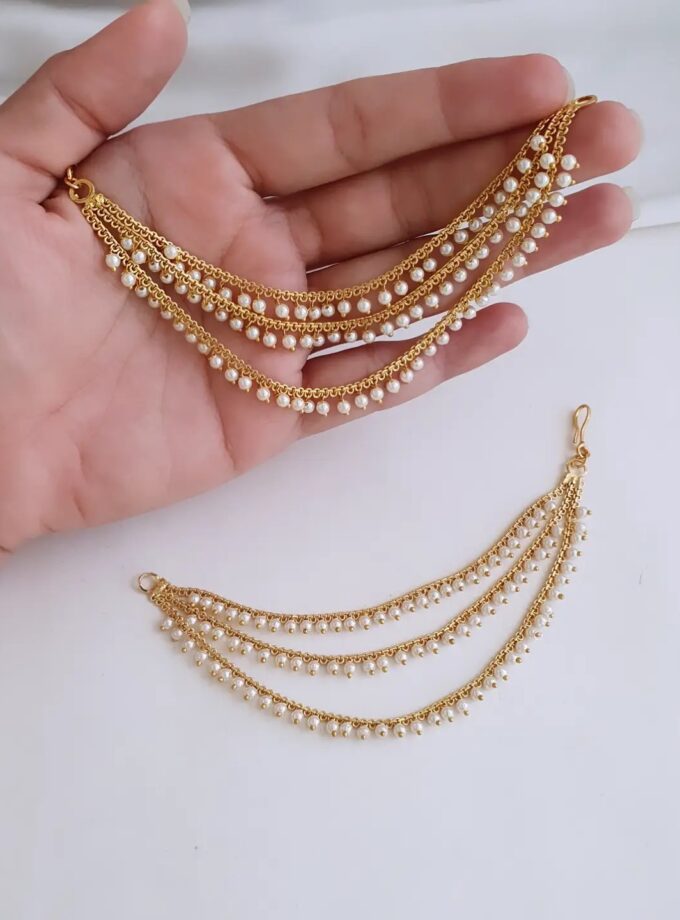 EAR CHAIN-A4195 PEARL