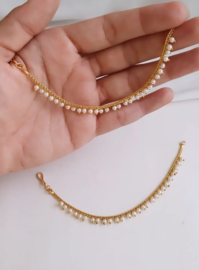 EAR CHAIN-A4195 PEARL