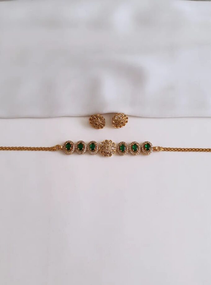 CHOKER AD STONE-A3394 GREEN