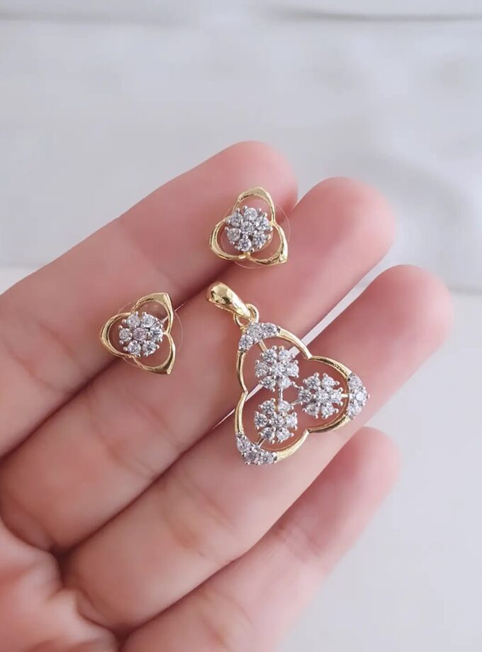 PENDANT SET AD STONE-A4321