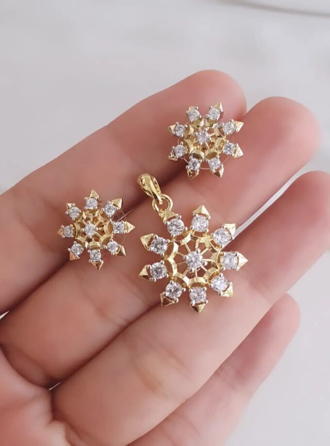 PENDANT SET AD STONE-A4319
