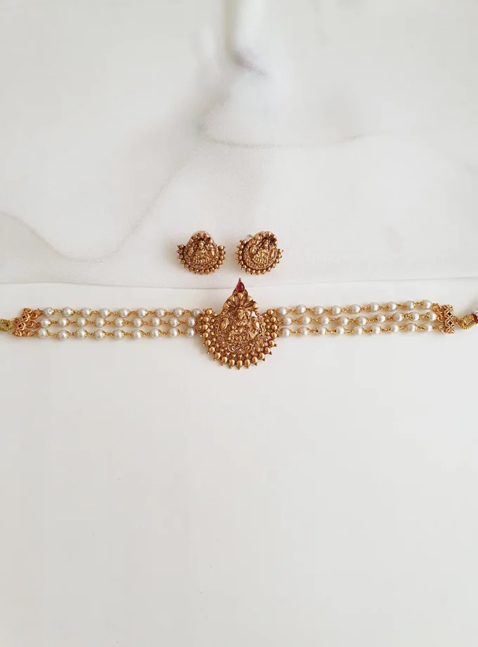 CHOKER-A1201 PEARL