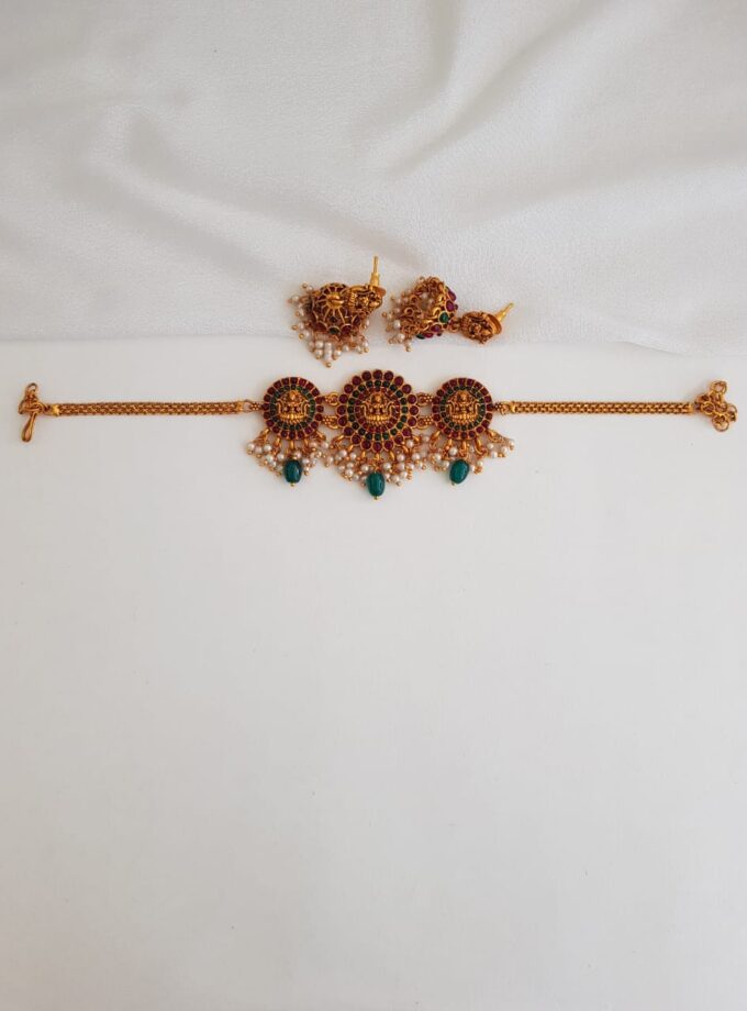 Round multi shade choker - A38