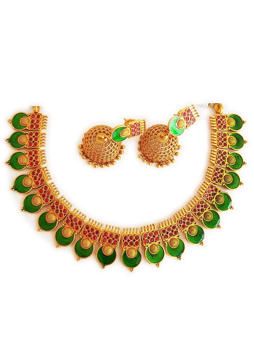PALAKA NECKLACE-A412 GREEN