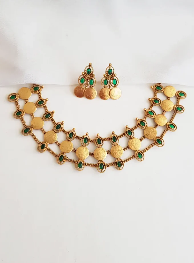 NECKLACE-A754 GREEN