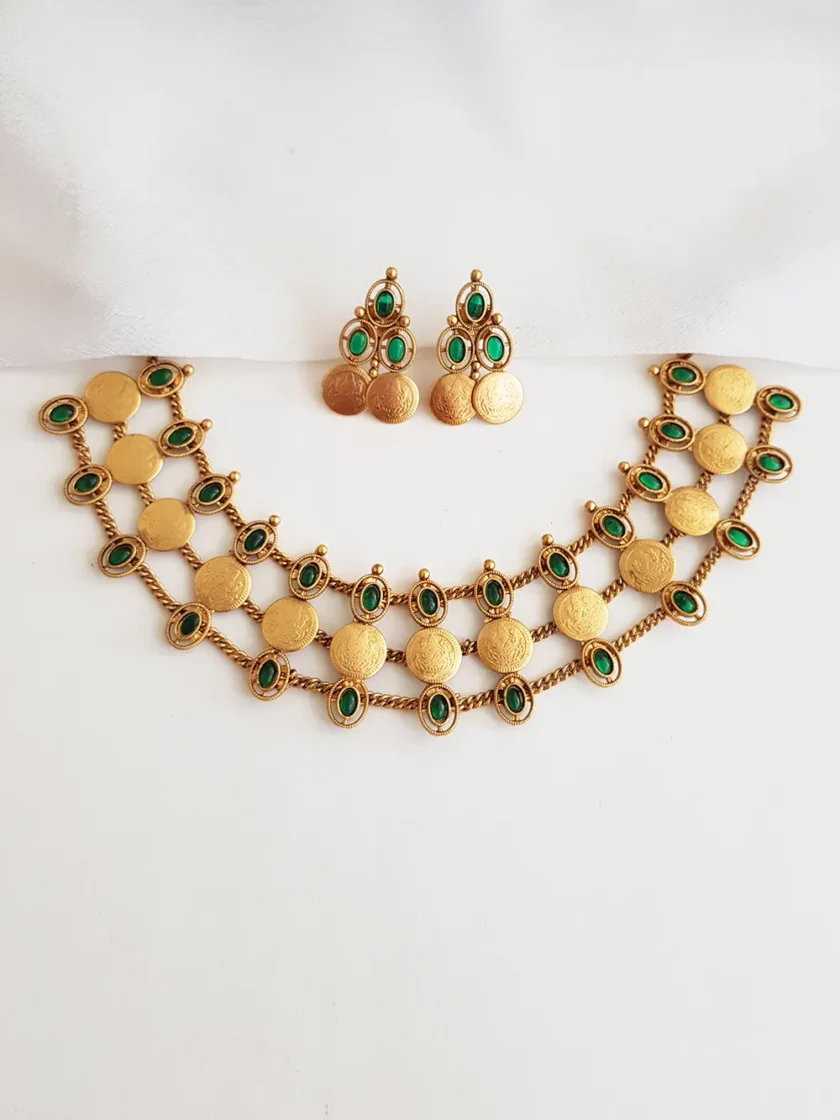 NECKLACE-A754 GREEN