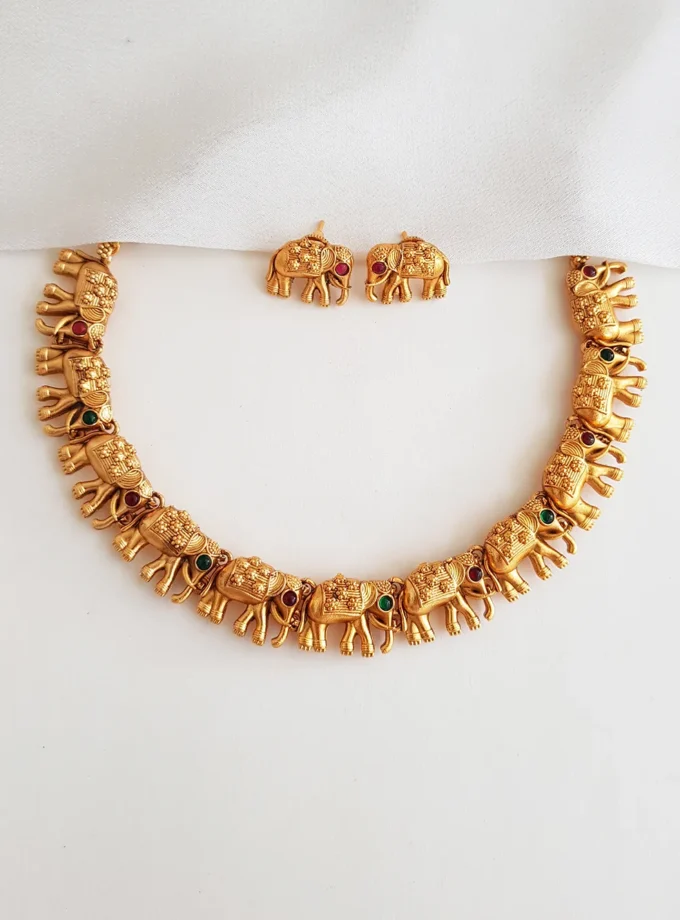 ELEPHANT NECKLACE-A810 MULTI