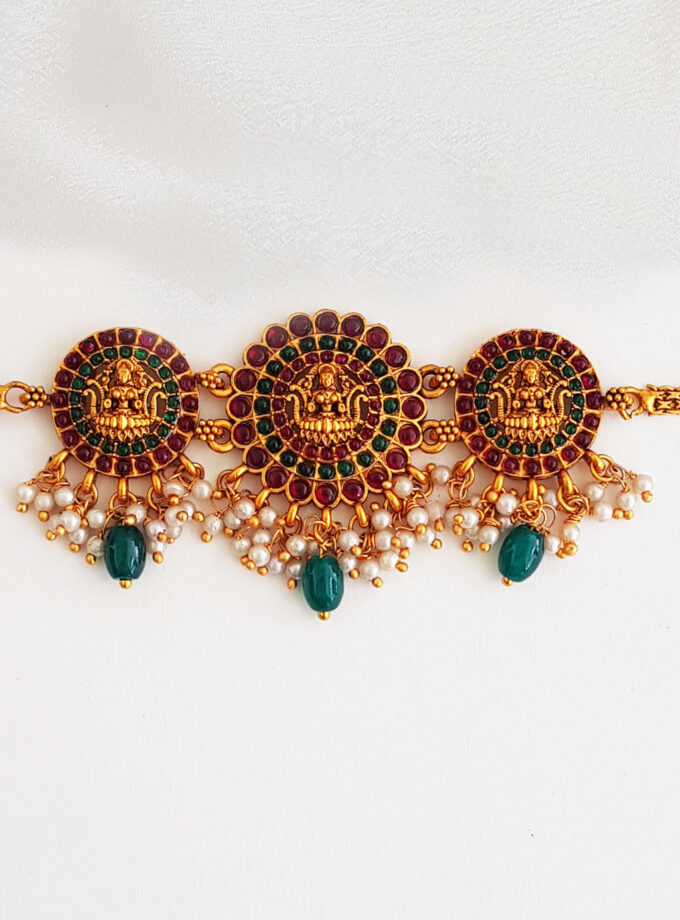 Round multi shade choker - A38